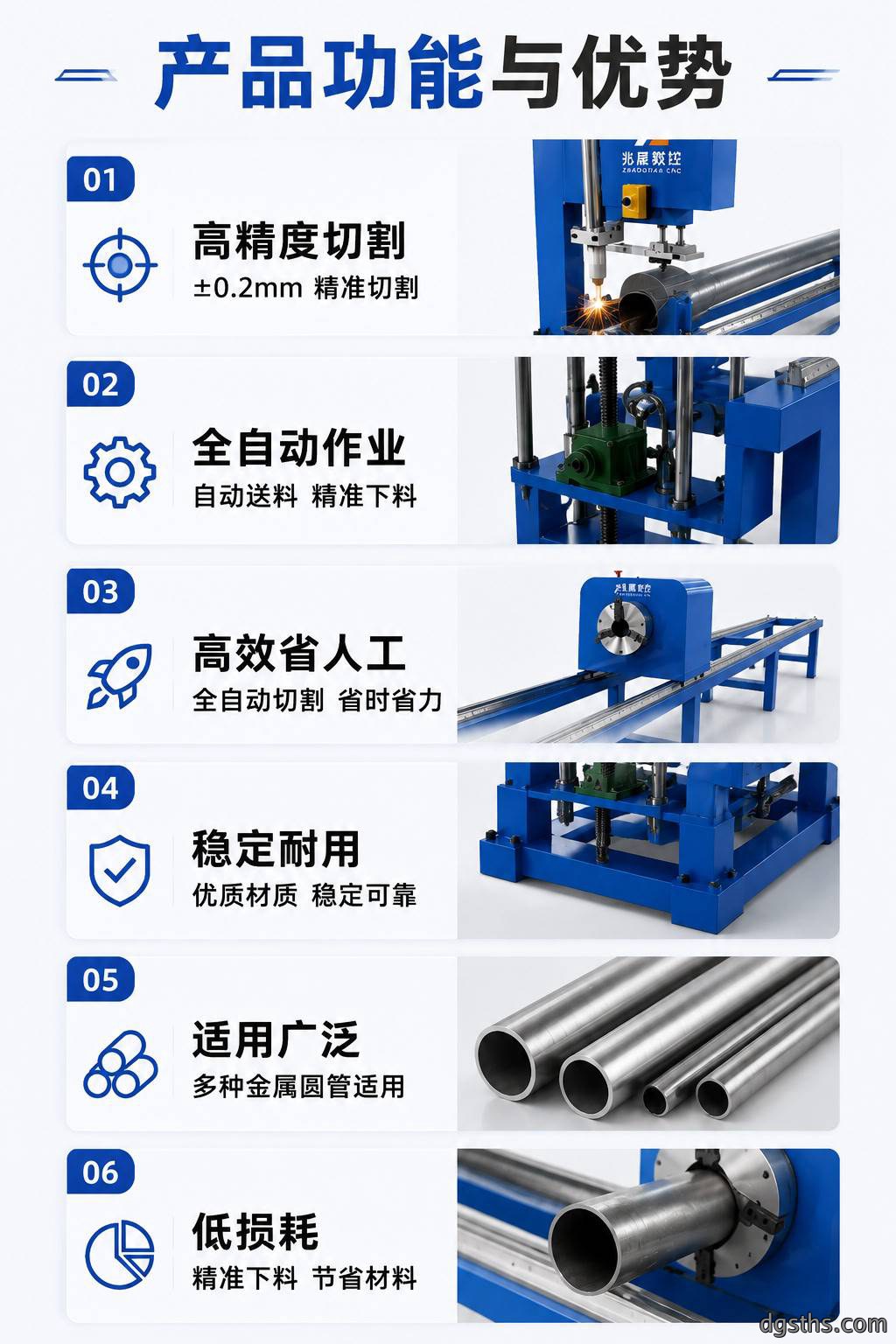小型数控圆管切割机_全自动光纤圆管激光切割设备厂家 - 苏州兆展数控