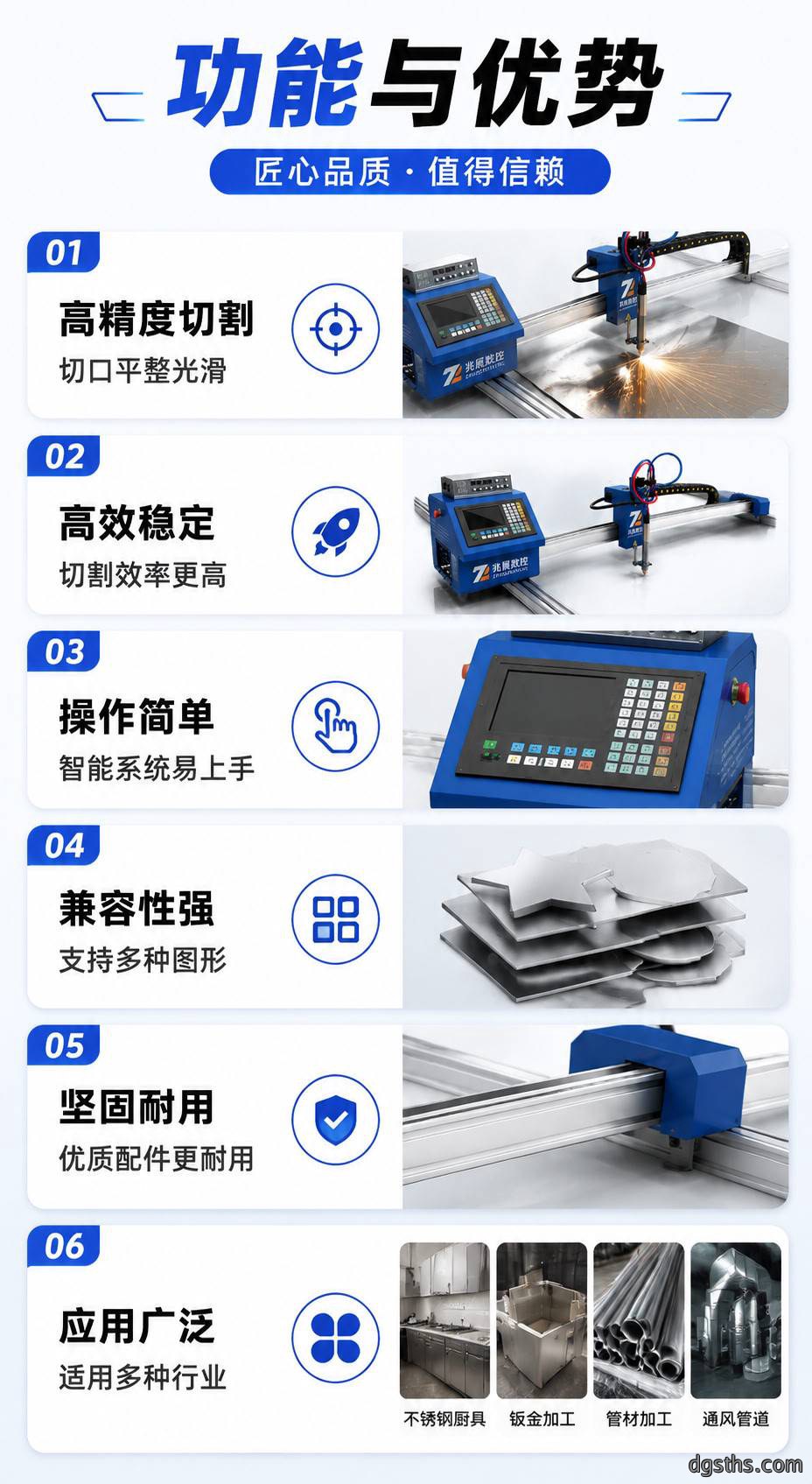 轻型小龙门数控切割机_经济型火焰等离子两用小龙门切割设备厂家 - 苏州兆展数控